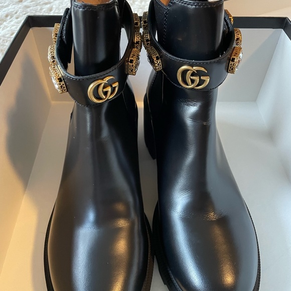 Gucci Women’s Trip Bootie With Jewels - Picture 2 of 5